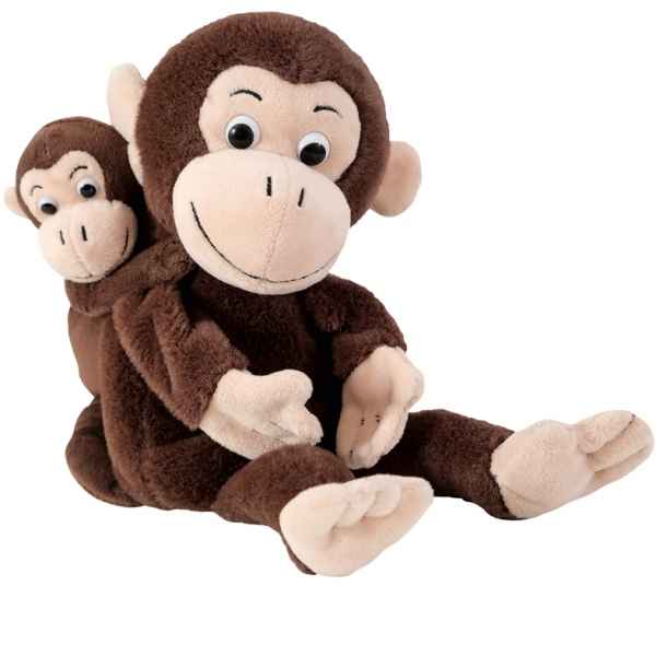 Marionnette maman singe et son bebe cheeta avec bibi Beleduc -40440