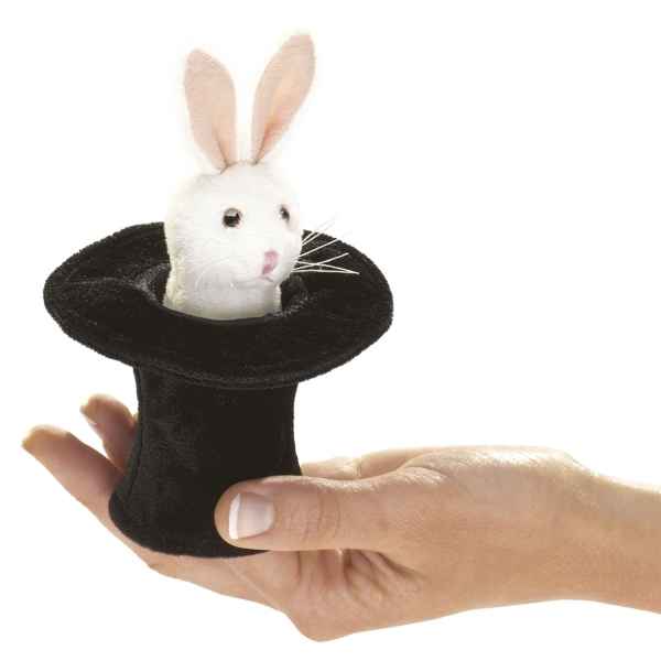 Marionnette Mini lapin dans le chapeau  -2709
