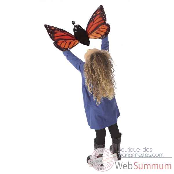 Marionnette ventriloque papillon monarque crysalide Folkmanis -3073 -9