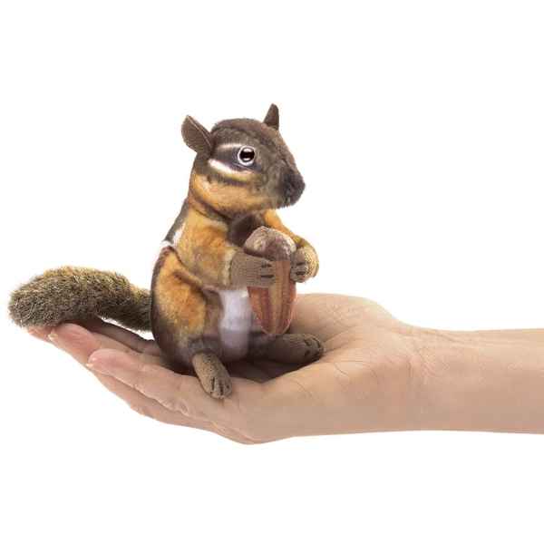 Marionnette a doits peluche mini ecureuil avec gland Folkmanis -2771