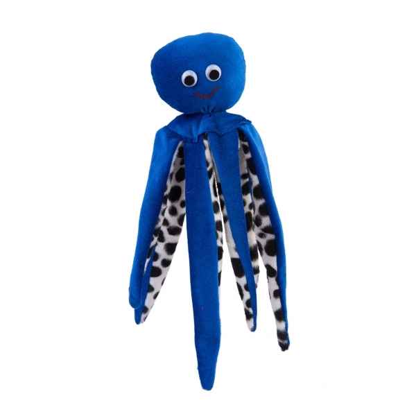 Marionnette a main pieuvre pauli, bleu en tissus Kersa -14092