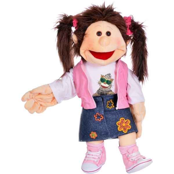 Grande marionnette a main gant fille ventriloque monique Living Puppets -W810