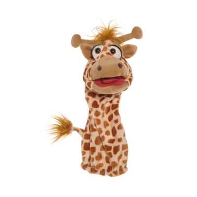 Marionnette chaussette girafe ventriloque Living Puppets -W573