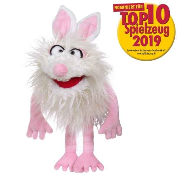 Marionnette a main ventriloque lapin blanc flockchen monstre Living Puppets -W803
