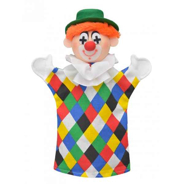 Marionnette a main clown 28cm -22207
