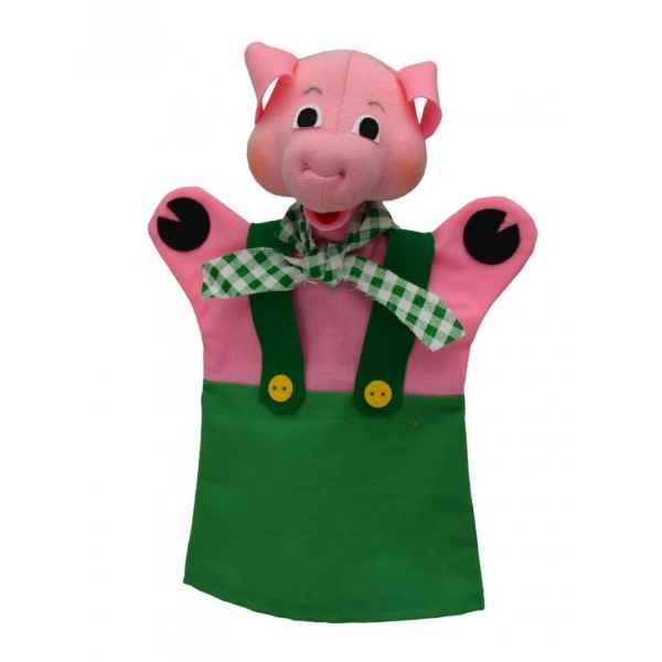 Marionnette a main cochon vert -22649A