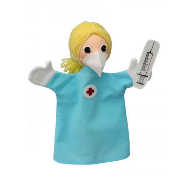 marionnette a main infirmiere 27cm -22892