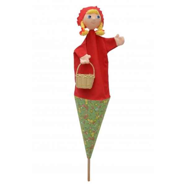 Marionnette marotte chaperon rouge -11048B