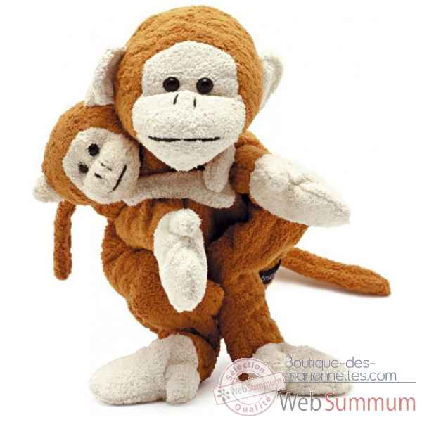 Marionnette tissus- Jacky le singe -5719